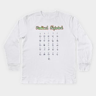 Medical Alphabet Kids Long Sleeve T-Shirt